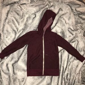 Kids American Apparel hoodie Burgundy size 2.